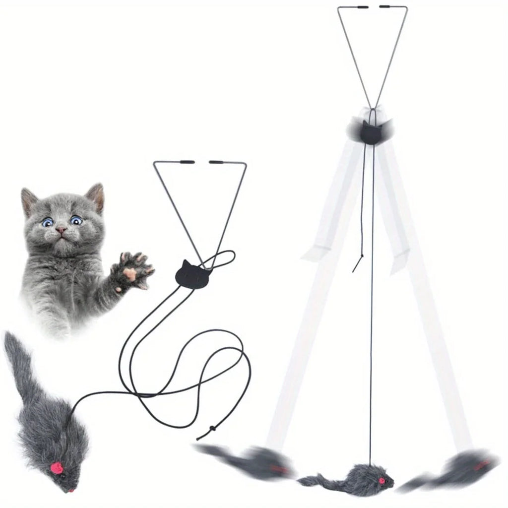 Door Hanging Cat Toy Stress Relieve Living Omdoor Hanging Toy for Living Room Hanging Kitten