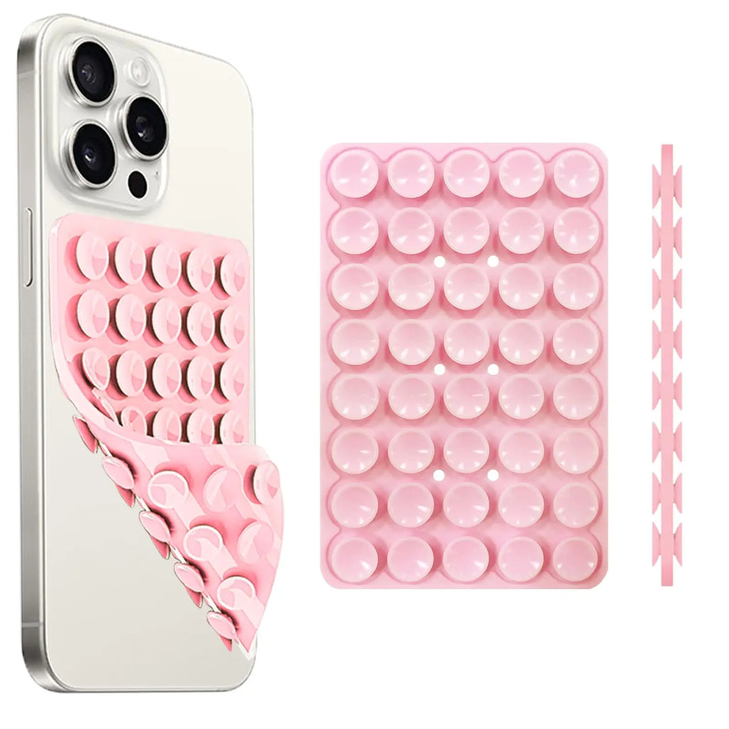 Silicone Suction Cup Phone Holde Multifunctional Fixed Anti-Slip Mobile Fixture Double Sided Detachable Phone Rubber Sucker Pad