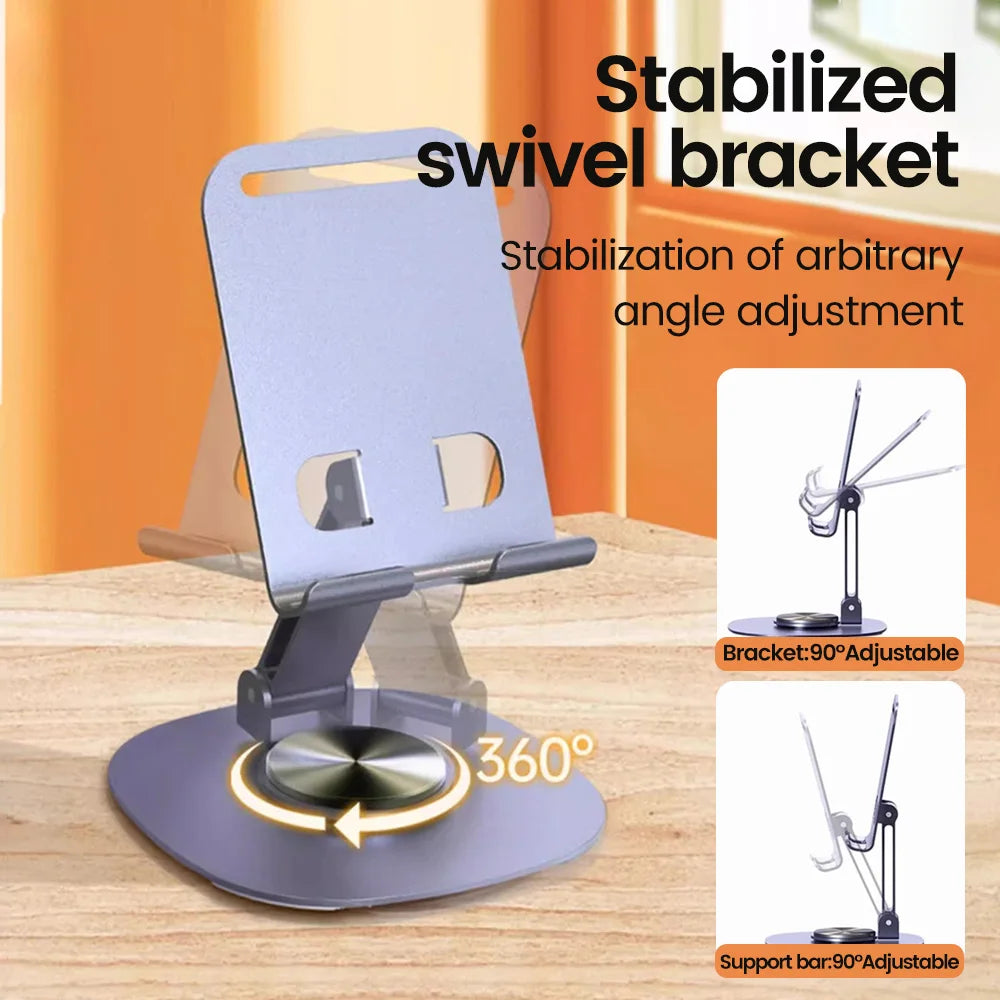 Olaf Rotating Table Cell Phone Holder Support Desktop Stand for Ipad Samsung Iphone 15 14 13 Mobile Mount