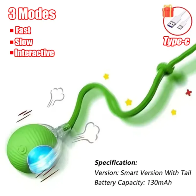 Hot Dog Toys Are Automatically Teasing Cat Balls and Self-Exciting Cat Sticks and Ticks and Resistant to Wear and Bite Pet Toys