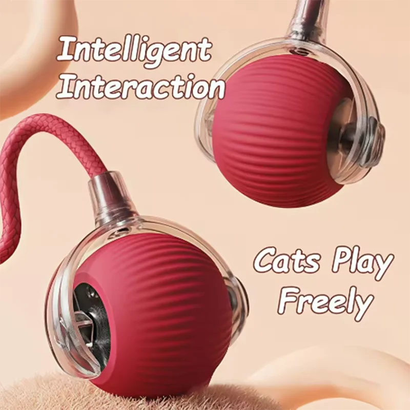 Hot Dog Toys Are Automatically Teasing Cat Balls and Self-Exciting Cat Sticks and Ticks and Resistant to Wear and Bite Pet Toys