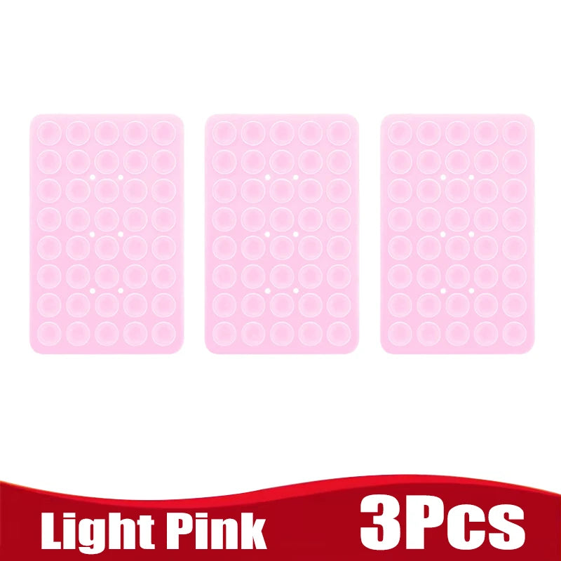 Silicone Suction Cup Phone Holde Multifunctional Fixed Anti-Slip Mobile Fixture Double Sided Detachable Phone Rubber Sucker Pad