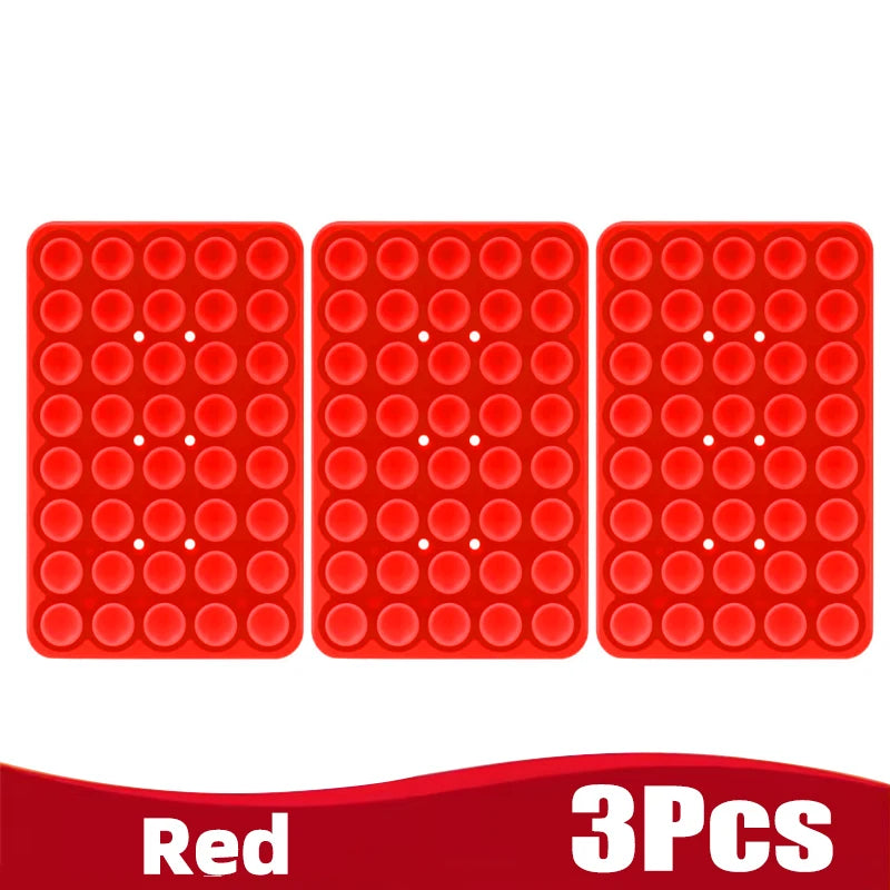Silicone Suction Cup Phone Holde Multifunctional Fixed Anti-Slip Mobile Fixture Double Sided Detachable Phone Rubber Sucker Pad
