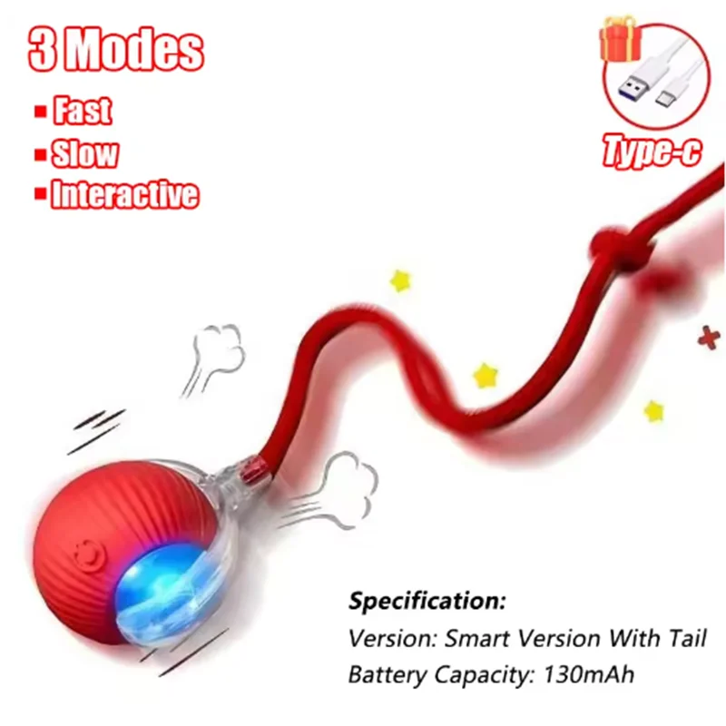Hot Dog Toys Are Automatically Teasing Cat Balls and Self-Exciting Cat Sticks and Ticks and Resistant to Wear and Bite Pet Toys
